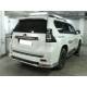 Защита заднего бампера волна 76-43 мм на Black Onyx для Toyota Land Cruiser Prado 150 2020-2023 артикул LCPR20_3.3BO
