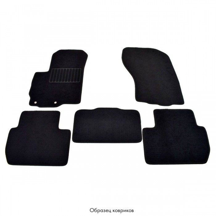 Коврики текстильные SV-Design чёрные передние 2 штуки для Lada Largus 2012-2021
