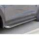 Пороги с площадкой нержавеющий лист 42 мм для Lexus NX-200/200t/300h 2014-2021 артикул LNXT-0021403
