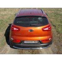 Защита заднего бампера центральная 60 мм для Kia Sportage 2010-2014
