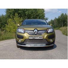 Накладка решётки радиатора верхняя лист для Renault Sandero Stepway 2015-2023