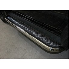 Пороги с площадкой алюминиевый лист 60 мм для Suzuki Jimny 2019-2023