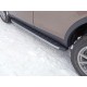 Пороги алюминиевые ТСС с накладкой серебристые для Land Rover Discovery Sport 2014-2023 артикул LRDISSPOR15-05SL