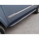 Пороги алюминиевые ТСС с накладкой чёрные для Cadillac Escalade 2015-2023 артикул CADESC15-14BL