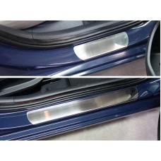Накладки на пороги лист шлифованный для Hyundai Elantra 2015-2018