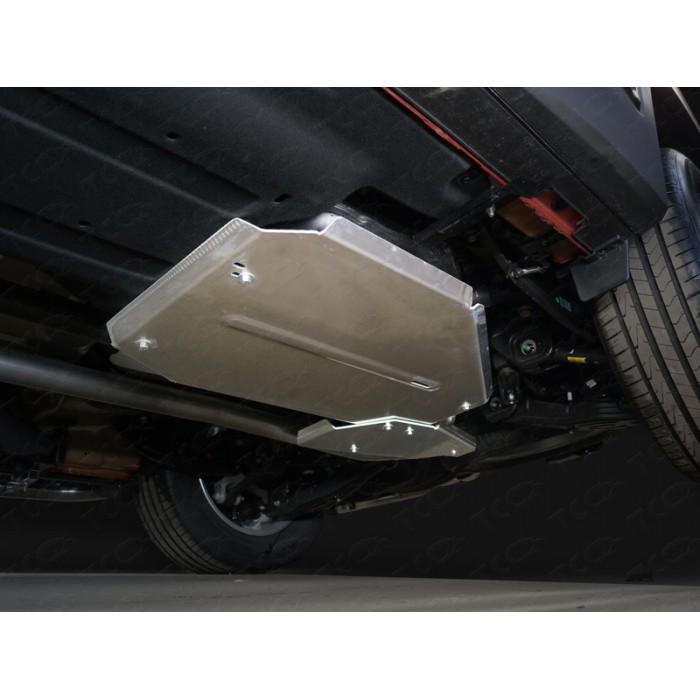Защита дифференциала алюминий 4 мм для Hyundai Santa Fe 2018-2020 артикул ZKTCC00375