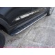 Пороги алюминиевые ТСС с накладкой серые для Hyundai Tucson 2015-2018 артикул HYUNTUC15-10GR