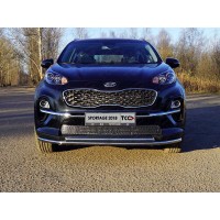 Защита передняя двойная 42-42 мм для Kia Sportage 2019-2024