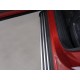 Пороги алюминиевые Slim Line Silver для Mazda CX-9 2017-2023 артикул MAZCX917-24S