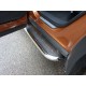 Пороги с площадкой нержавеющий лист 42 мм для Nissan Murano 2016-2022 артикул NISMUR16-14