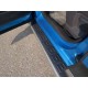 Пороги алюминиевые ТСС с накладкой серые для Renault Kaptur 2016-2022 артикул RENKAP16-24GR