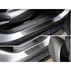 Накладки на пороги шлифованный лист 4 штуки для Renault Koleos 2018-2023
