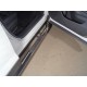 Пороги овальные гнутые с накладкой 75х42 мм для Subaru Forester SK 2018-2023 артикул SUBFOR18-25