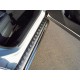 Пороги с площадкой алюминиевый лист 60 мм для Subaru Forester SK 2018-2023 артикул SUBFOR18-28