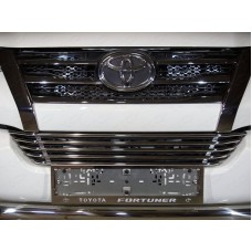 Рамка номерного знака комплект для Toyota Fortuner 2017-2020