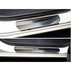 Накладки на пороги зеркальный лист для Toyota Hilux/Hilux Black Onyx 2015-2023