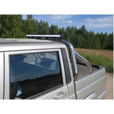 Защита кузова пикапа и стекла с фарой 75х42 мм для УАЗ Патриот Пикап 2015-2023