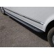 Пороги алюминиевые ТСС с накладкой чёрный карбон для Volkswagen Transporter T6 2015-2023 артикул VWTRANS17-19BL