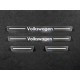 Накладки на пороги внешние зеркальный лист надпись Volkswagen 4 шт для Volkswagen Tiguan 2016-2023 артикул VWTIG17-32