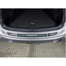 Накладка на задний бампер зеркальный лист логотип VW для Volkswagen Tiguan 2016-2023