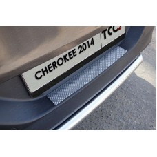 Накладка на задний бампер декоративная для Jeep Cherokee 2014-2018