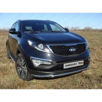 Защита переднего бампера 60 мм для Kia Sportage 2014-2015