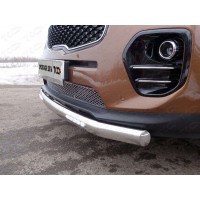 Накладка решётки радиатора лист для Kia Sportage 2016-2018