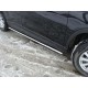 Пороги труба овальная с проступью 75х42 мм для Mazda CX-5 2011-2015 артикул MAZCX512-04