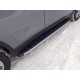 Пороги алюминиевые ТСС с накладкой для Nissan X-Trail 2015-2018 артикул NISXTR15-17AL