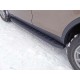Пороги алюминиевые ТСС с накладкой чёрные для Land Rover Discovery Sport 2014-2023 артикул LRDISSPOR15-05BL