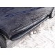 Пороги алюминиевые ТСС с накладкой чёрные для Range Rover Sport 2013-2022 артикул LRRRSP15-07BL