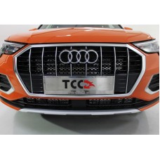 Тюнинг-решетка радиатора внутренняя лист 3 шт для Audi Q3 2019-2022
