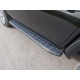Пороги алюминиевые ТСС с накладкой чёрные для Fiat Fullback 2016-2020 артикул FIAFUL16-10BL