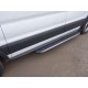 Порог алюминиевый ТСС с накладкой правый серый 1720 мм для Ford Transit 2014-2023 артикул FORTRAN16-07GR