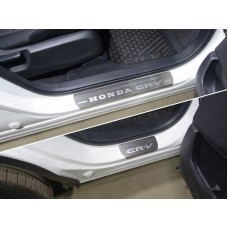 Накладки на пороги лист шлифованный надпись Honda CR-V 4 шт для Honda CR-V 2017-2022