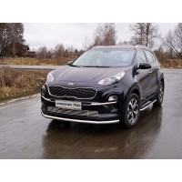 Защита переднего бампера 60 мм для Kia Sportage 2019-2024