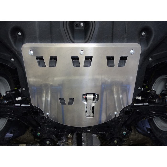 Защита картера ТСС алюминий 4 мм для Hyundai Tucson/Kia Sportage 2015-2022 артикул ZKTCC00171