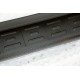 Пороги алюминиевые ТСС с накладкой черные для Lexus RX F-Sport 2015-2023 артикул LEXRX200tFS15-08BL