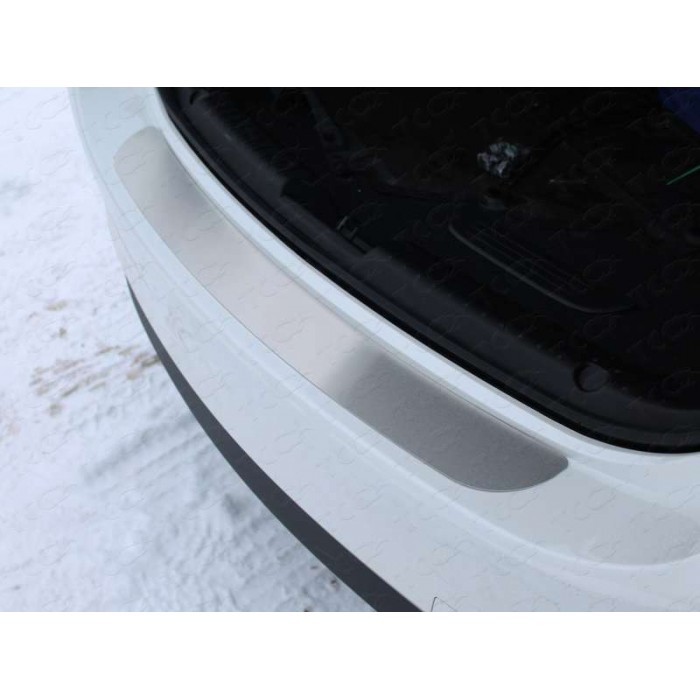 Накладка на задний бампер шлифованный лист  для Mazda 6 2015-2023 артикул MAZ615-08