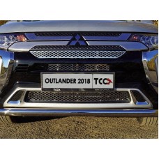 Решетка радиатора нижняя лист для Mitsubishi Outlander 2018-2023