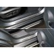 Накладки на пороги с гибом шлифованный лист 4 штуки для Nissan X-Trail T32 2018-2022 артикул NISXTR18-06
