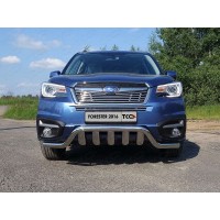 Защита передняя Кенгурятник с вставкой 60-75 мм для Subaru Forester 2016-2018