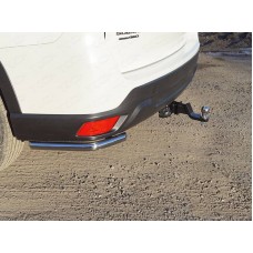 Защита задняя длинные уголки 42 мм для Subaru Forester SK 2018-2023