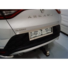 Накладки на заднюю дверь лист шлифованный  для Renault Arkana 2019-2023