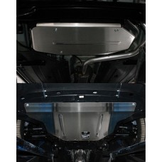 Защиты комплект, алюминий 4 мм картер, КПП, бак  для Kia Soul 2019-2023