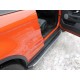 Пороги алюминиевые ТСС с накладкой серебристые для Land Rover Evoque 2011-2018 артикул LREVO3D15-01SL
