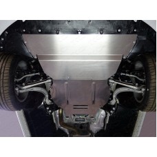 Комплект защит алюминий 4 мм картер, кпп для Audi A4 2015-2023