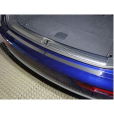 Накладка на задний бампер шлифованный лист для Audi Q5 2016-2022