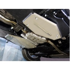 Защиты комплект алюминий 4 мм картера и кпп, обоих баков, заднего дифференциала для Audi Q5 2016-2023
