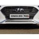 Накладка решётки радиатора нижняя 12 мм для Hyundai Sonata 2017-2019 артикул HYUNSON18-12